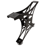 Picioare metalice masa, set metal, 2 bucati, mobilier dining, NEGRU - BUZ.RO