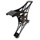 Picioare metalice masa, set metal, 2 bucati, mobilier dining, NEGRU - BUZ.RO