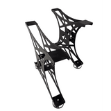 Picioare metalice masa, set metal, 2 bucati, mobilier dining, NEGRU - BUZ.RO