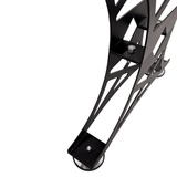 Picioare metalice masa, set metal, 2 bucati, mobilier dining, NEGRU - BUZ.RO