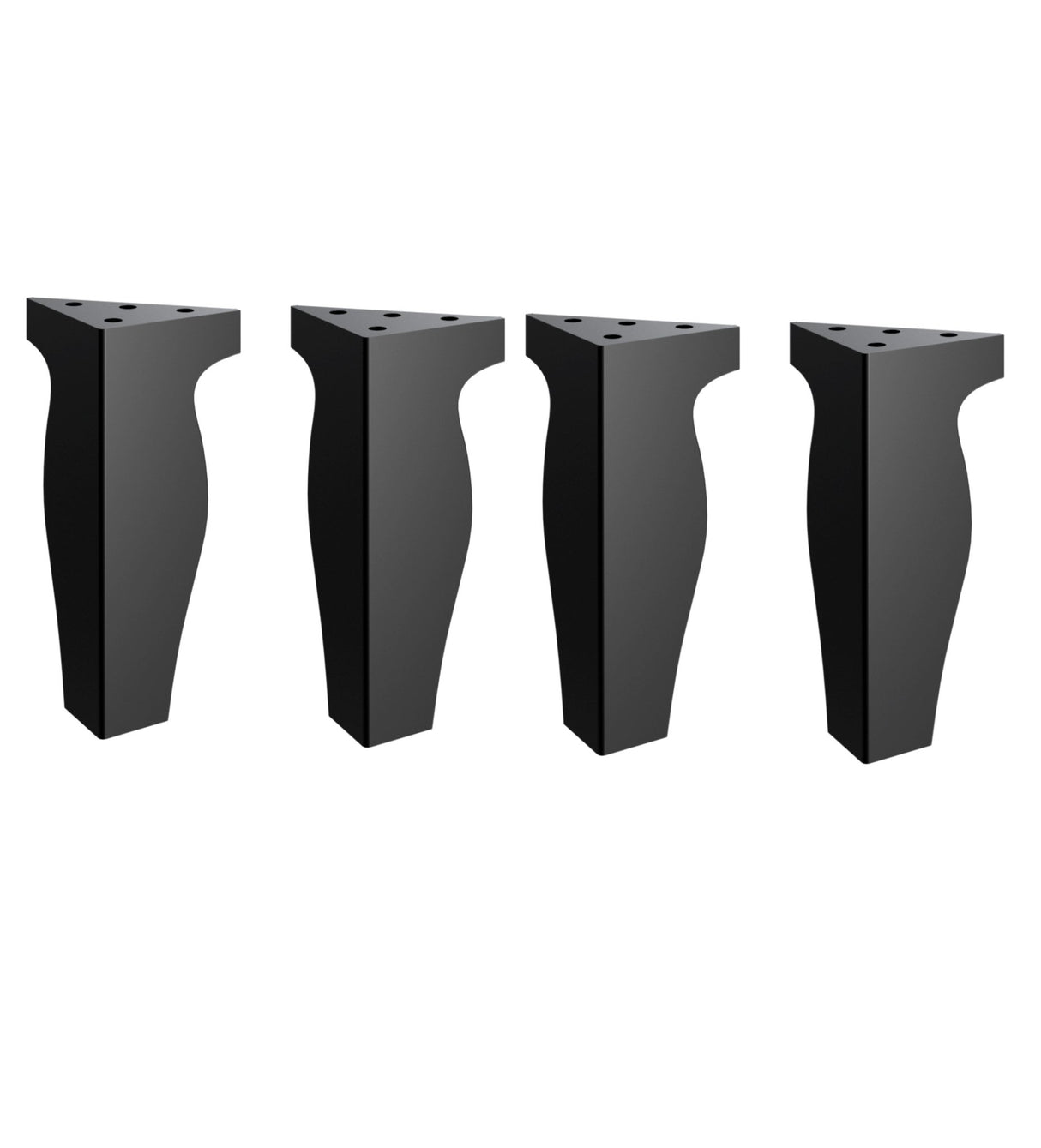 Picioare metalice mobilier,masa dinning, masuta cafea,comoda,consola, model clepsidra, set 4 bucati - BUZ.RO