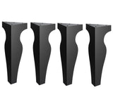 Picioare metalice mobilier,masa dinning, masuta cafea,comoda,consola, model clepsidra, set 4 bucati - BUZ.RO