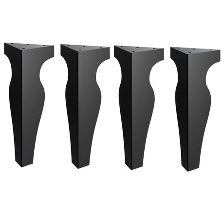 Picioare metalice mobilier,masa dinning, masuta cafea,comoda,consola, model clepsidra, set 4 bucati - BUZ.RO