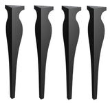 Picioare metalice mobilier,masa dinning, masuta cafea,comoda,consola, model clepsidra, set 4 bucati - BUZ.RO
