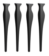 Picioare metalice mobilier,masa dinning, masuta cafea,comoda,consola, model clepsidra, set 4 bucati - BUZ.RO