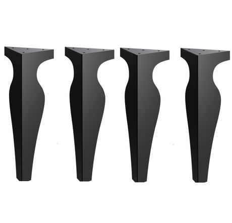 Picioare metalice mobilier,masa dinning, masuta cafea,comoda,consola, model clepsidra, set 4 bucati - BUZ.RO