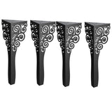 Picioare metalice mobilier,masa dinning, masuta cafea,comoda,consola, model flower, set 4 buc - BUZ.RO