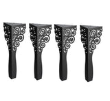 Picioare metalice mobilier,masa dinning, masuta cafea,comoda,consola, model flower, set 4 buc - BUZ.RO