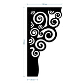 Picioare metalice mobilier,masa dinning, masuta cafea,comoda,consola, model flower, set 4 buc - BUZ.RO
