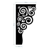 Picioare metalice mobilier,masa dinning, masuta cafea,comoda,consola, model flower, set 4 buc - BUZ.RO