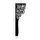 Picioare metalice mobilier,masa dinning, masuta cafea,comoda,consola, model flower, set 4 buc - BUZ.RO