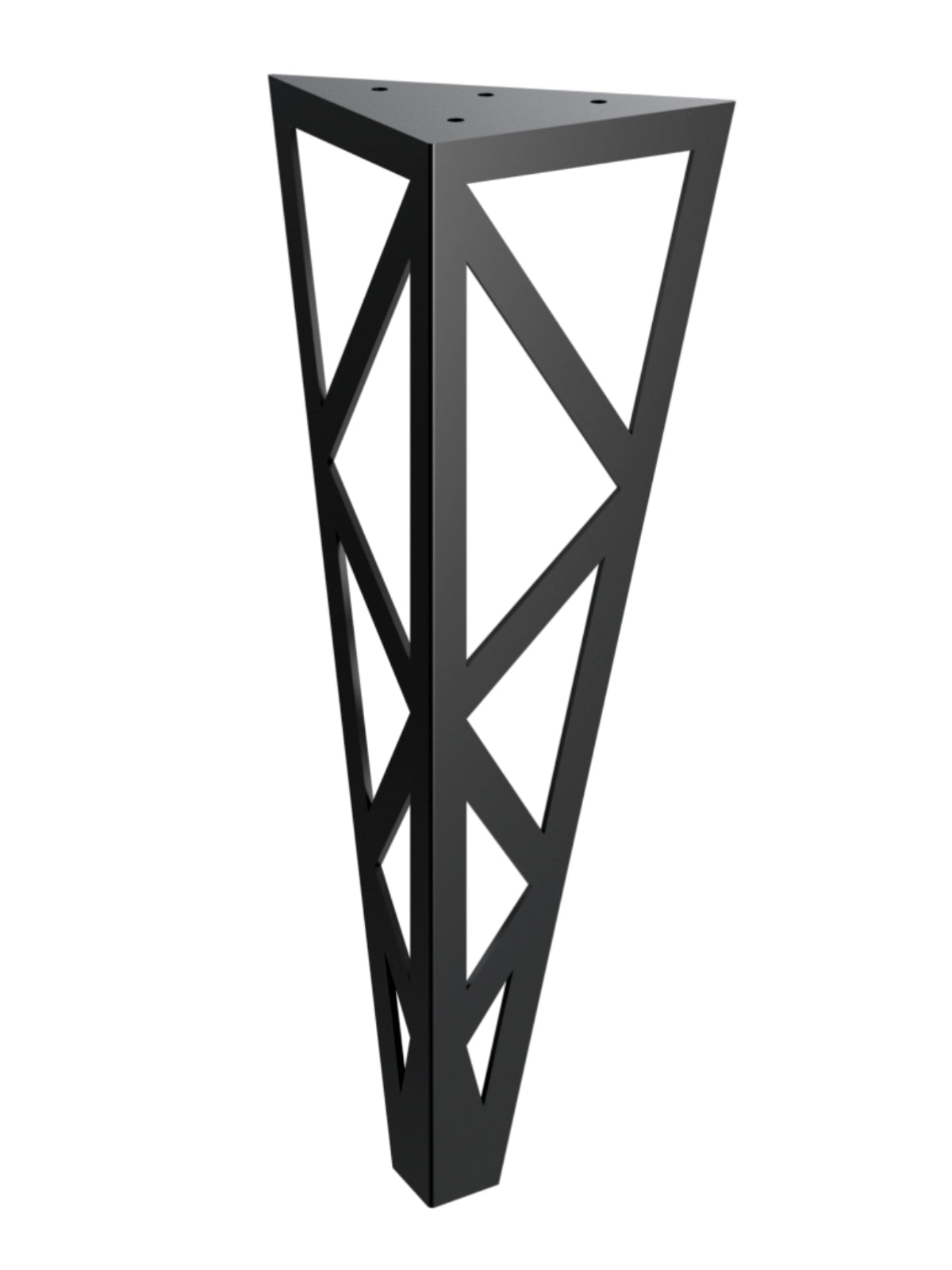 Picioare metalice mobilier,masa dinning, masuta cafea,comoda,consola, model triangle, set 4 bucati - BUZ.RO