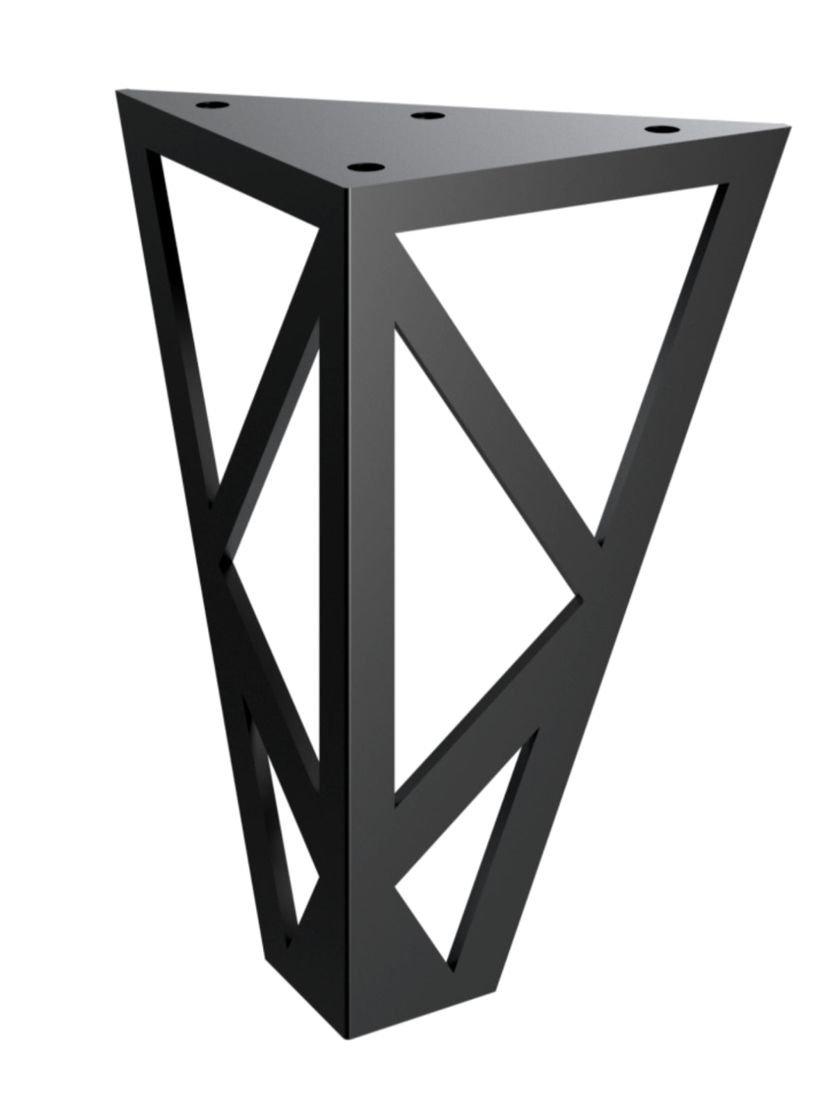 Picioare metalice mobilier,masa dinning, masuta cafea,comoda,consola, model triangle, set 4 bucati - BUZ.RO