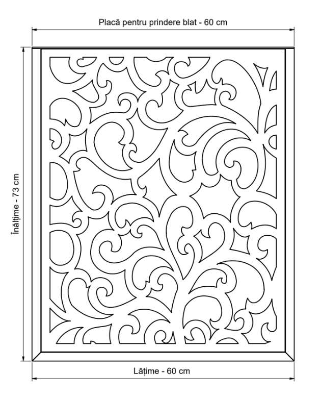 Picioare metalice , set 2 picioare ,negre ,albe , aurii , vopsite ,finisate , 60x71,8x60cm - BUZ.RO