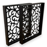 Picioare metalice , set 2 picioare ,negre ,albe , aurii , vopsite ,finisate , 60x71,8x60cm - BUZ.RO