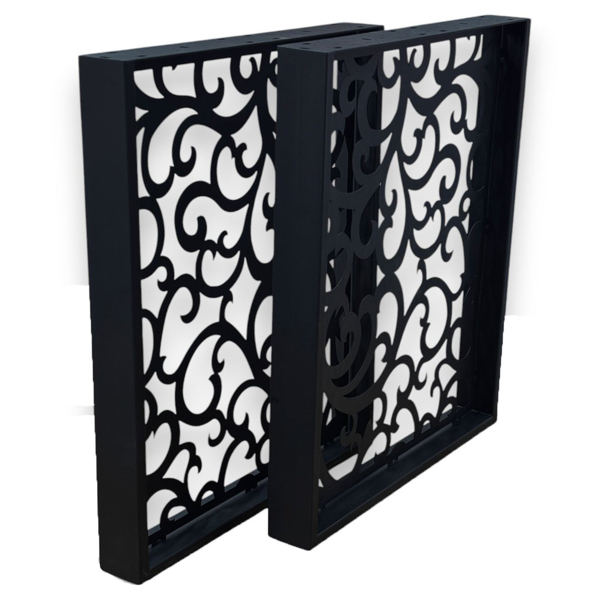 Picioare metalice , set 2 picioare ,negre ,albe , aurii , vopsite ,finisate , 60x71,8x60cm - BUZ.RO