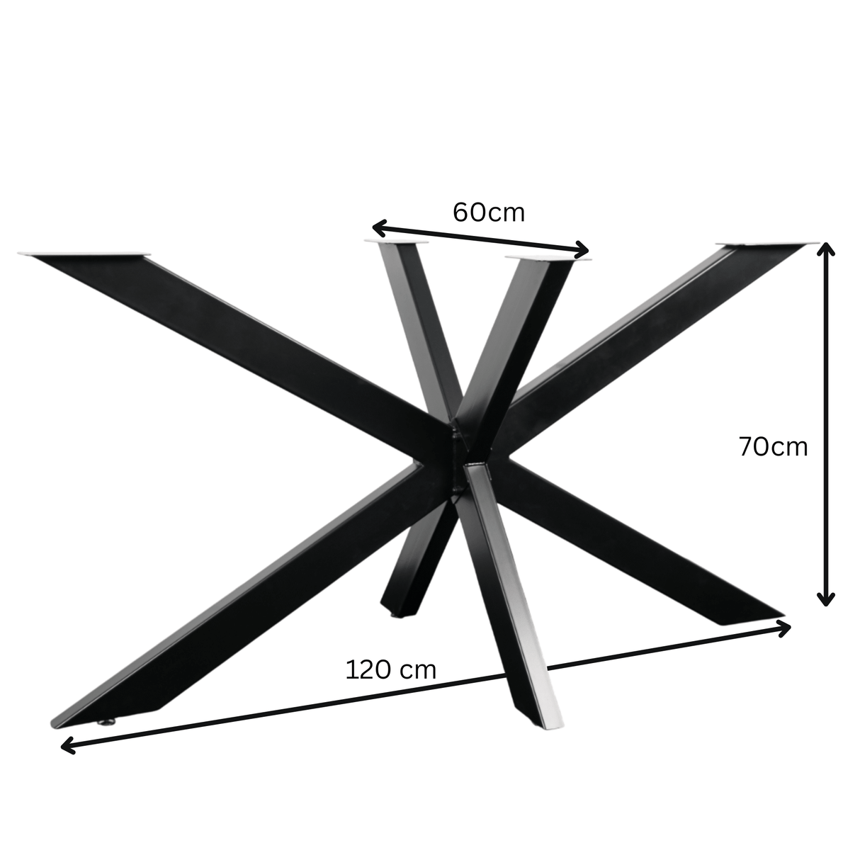 Picior Masa Spider Metal | 140x60x70cm - BUZ.RO
