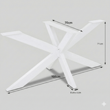 Picior metalic masa spider, negru, bucatarie/dining, 70x71x108cm - BUZ.RO
