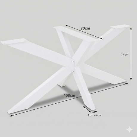 Picior metalic masa spider, negru, bucatarie/dining, 70x71x108cm - BUZ.RO