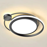 Plafoniera lustra LED, moderna, aluminiu, 3 culori, telecomanda integrata, 37X46.5 cm - BUZ.RO