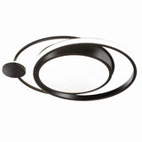 Plafoniera lustra LED, moderna, aluminiu, 3 culori, telecomanda integrata, 37X46.5 cm - BUZ.RO