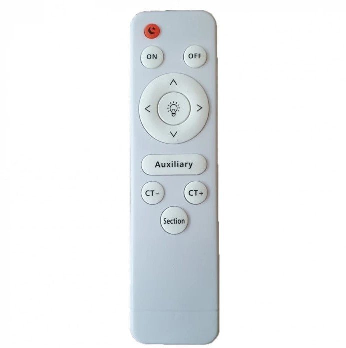 Plafoniera lustra LED, moderna, aluminiu, 3 culori, telecomanda integrata, 37X46.5 cm - BUZ.RO