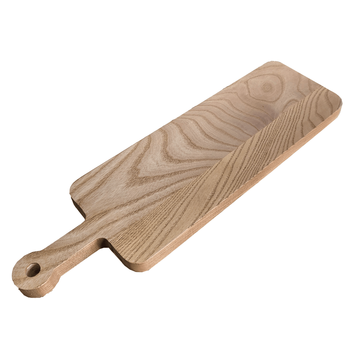 Platou Servire Frasin Cu Maner | 45x13x2cm | Lemn Masiv | Ulei Natural - BUZ.RO