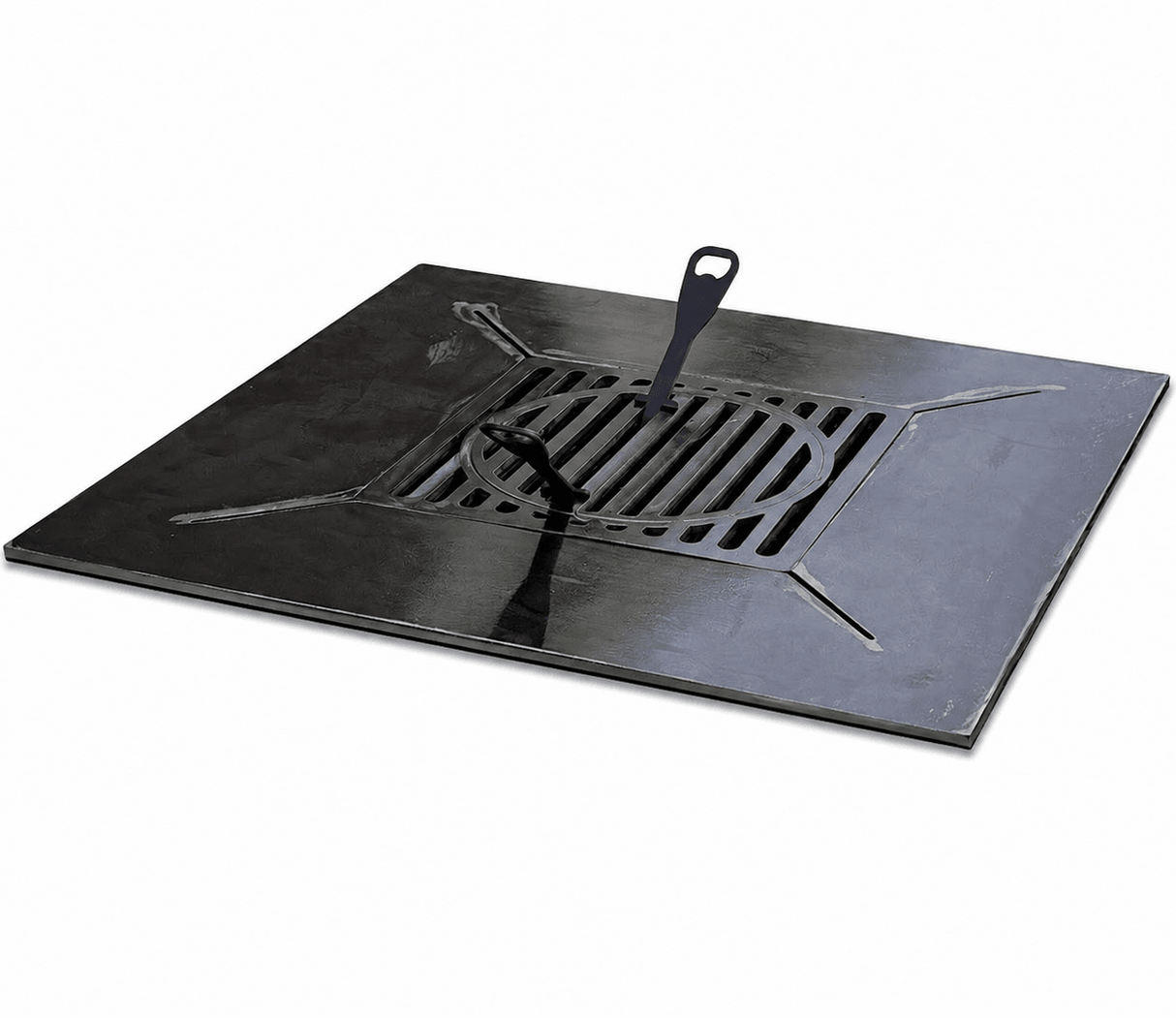 Plita gratar 75x75 cm| grill |suport ceaun sau disc| 8, 10 mm grosime - BUZ.RO
