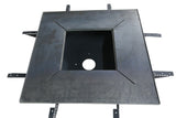 Plita gratar cu focar,grill si suport ceaun sau disc, Firepit, incorporabil, 95x95 cm - BUZ.RO