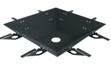 Plita gratar cu focar,grill si suport ceaun sau disc, Firepit, incorporabil, 95x95 cm - BUZ.RO