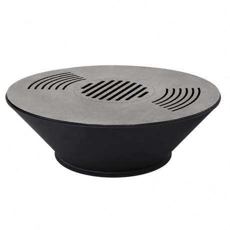 Plita gratar| focar 75x75 cm| grill |suport ceaun sau disc| 8, 10 mm grosime plita - BUZ.RO
