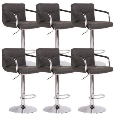 Set scaune pentru bar, salon, ajustabil, 116x43cm, negru
