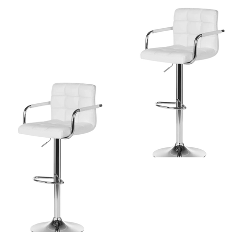 Set scaune pentru bar, salon, ajustabil, 116x43cm, negru