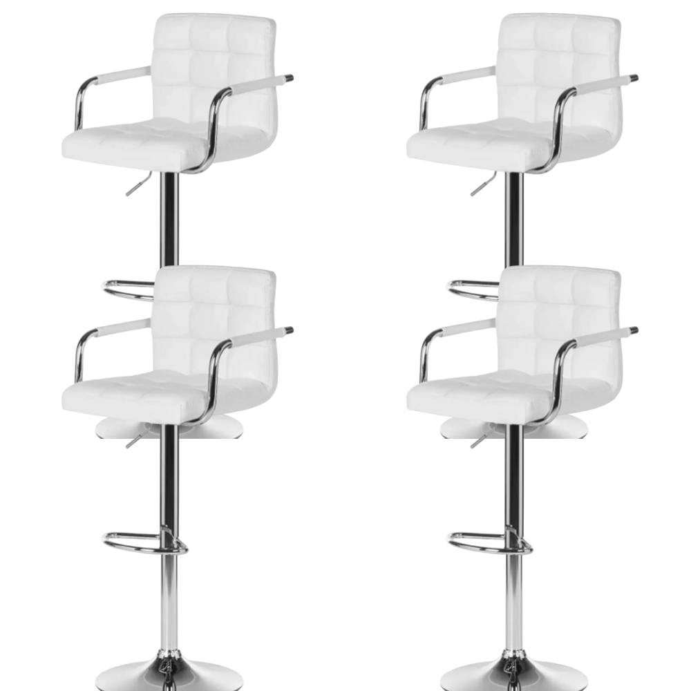 Set scaune pentru bar, salon, ajustabil, 116x43cm, negru