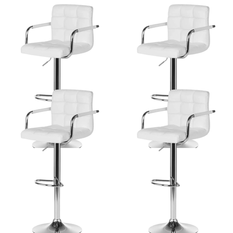Set scaune pentru bar, salon, ajustabil, 116x43cm, negru