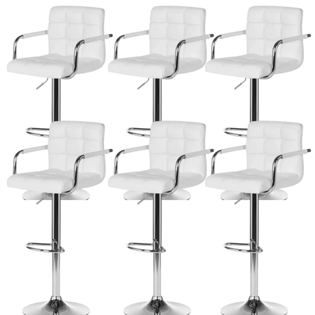 Set scaune pentru bar, salon, ajustabil, 116x43cm, negru
