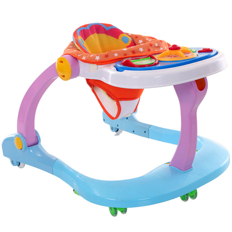 Premergator cu antepremergator 4 in 1 convertibil, centru de activitati cu lumini si sunete, cu jucarii detasabile, maner, 0-36 luni, leu, multicolor