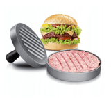 Presa aluminiu burgeri| carne|gratar| 12 cm| Acoperire antiaderenta| Maner plastic - BUZ.RO