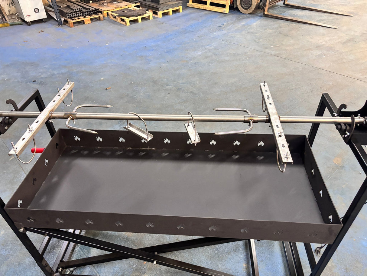 Protap Rotisor inox ,electric profesional 100 kg , porc ,purcel,vitel,berbecut,berbec ,cu focar reglabil, 160 cm x 60 cm - BUZ.RO