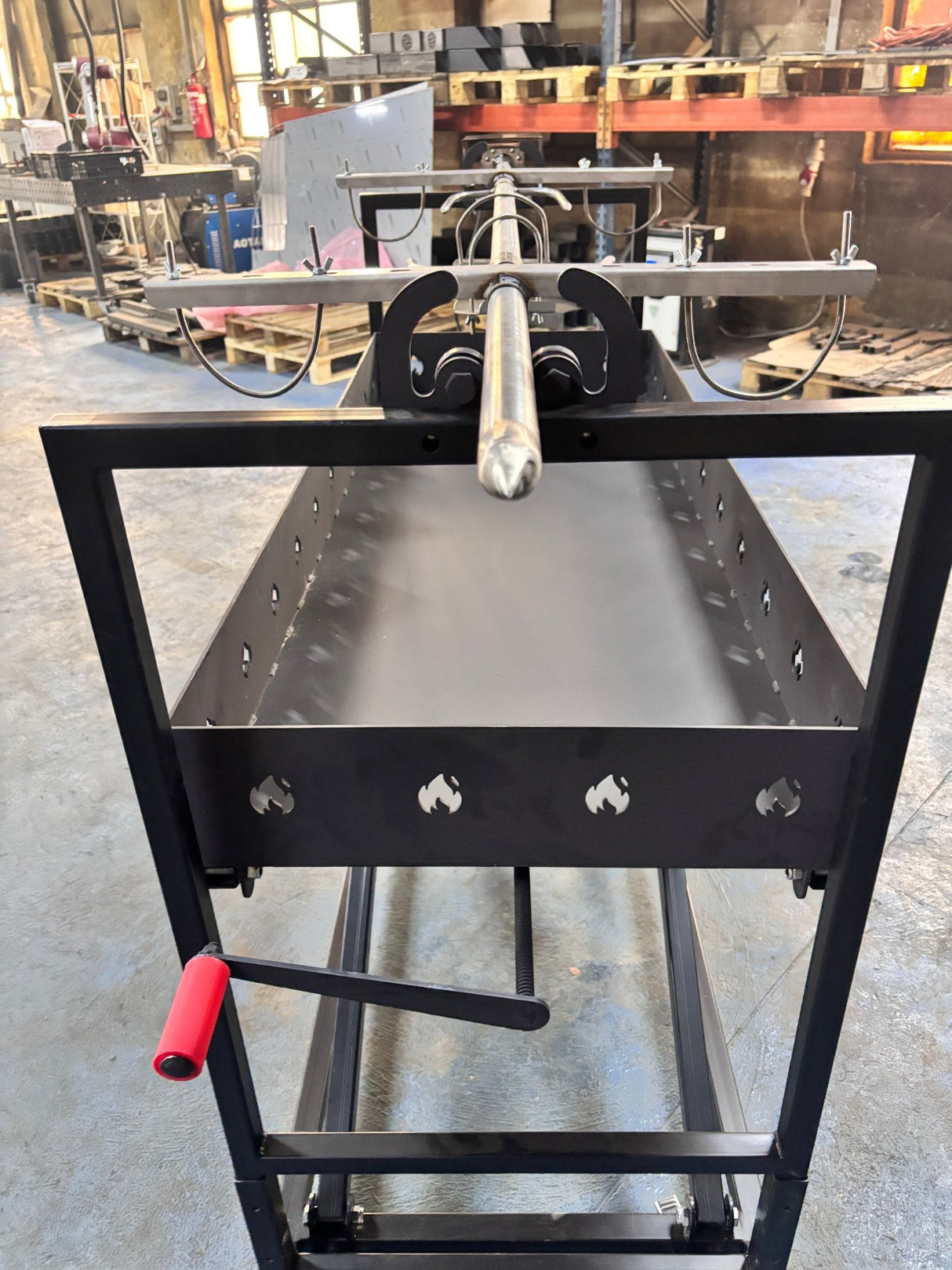 Protap Rotisor inox ,electric profesional 100 kg , porc ,purcel,vitel,berbecut,berbec ,cu focar reglabil, 160 cm x 60 cm - BUZ.RO