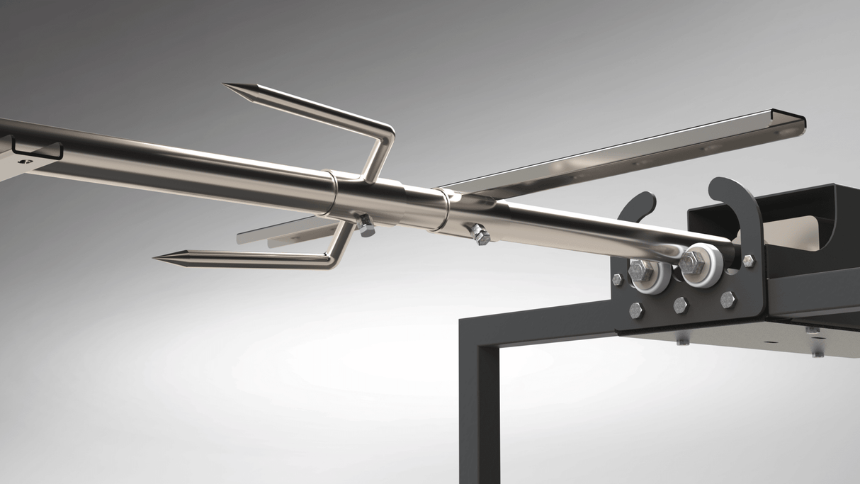 Protap Rotisor inox ,electric profesional 100 kg , porc ,purcel,vitel,berbecut,berbec ,cu focar reglabil, 160 cm x 60 cm - BUZ.RO