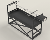 Protap Rotisor inox ,electric profesional 100 kg , porc ,purcel,vitel,berbecut,berbec ,cu focar reglabil, 160 cm x 60 cm - BUZ.RO