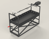 Protap Rotisor inox ,electric profesional 100 kg , porc ,purcel,vitel,berbecut,berbec ,cu focar reglabil, 160 cm x 60 cm - BUZ.RO