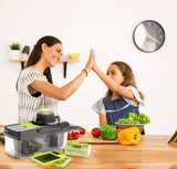 Razatoare multifunctionala, legume, fructe, 9 piese, lame inox, maner protectie - BUZ.RO