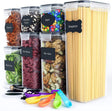 Recipiente depozitare alimente, sigure pentru masina de spalat vase, cuptorul cu microunde si congelator, plastic fara BPA, set 7 - BUZ.RO