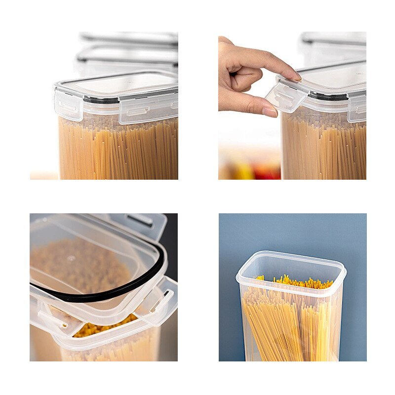 Recipiente depozitare alimente, sigure pentru masina de spalat vase, cuptorul cu microunde si congelator, plastic fara BPA, set 7 - BUZ.RO