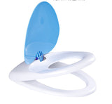 Reductor WC copii portabil, suprafata de siguranta antialunecare, antiderapant, albastru, forma lacrima, 45L x 37l cm
