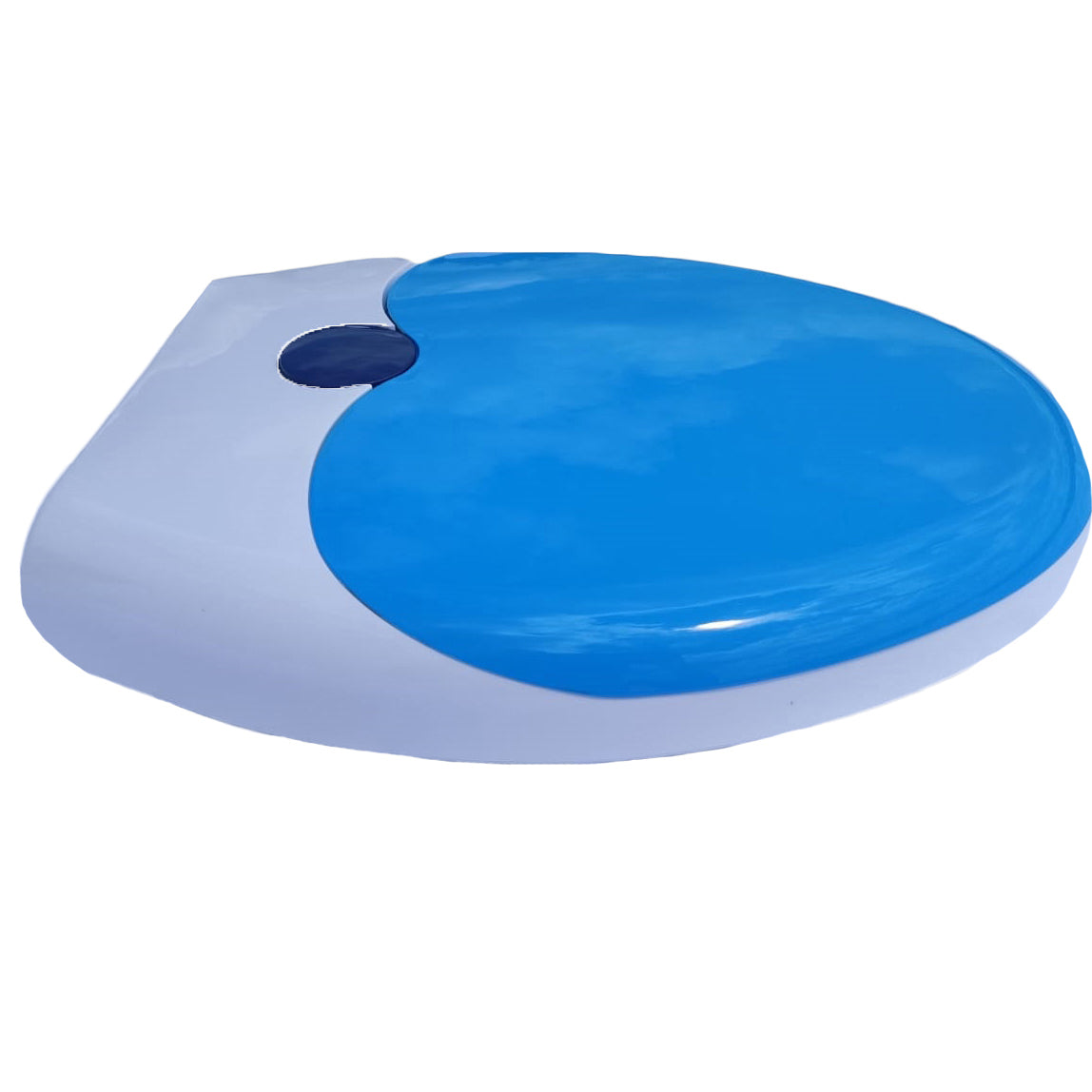 Reductor WC copii portabil, suprafata de siguranta antialunecare, antiderapant, roz, forma ovala, 45Lx38l cm