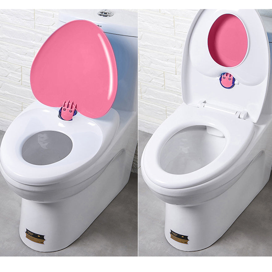 Reductor WC copii portabil, suprafata de siguranta antialunecare, antiderapant, albastru, forma lacrima, 45L x 37l cm