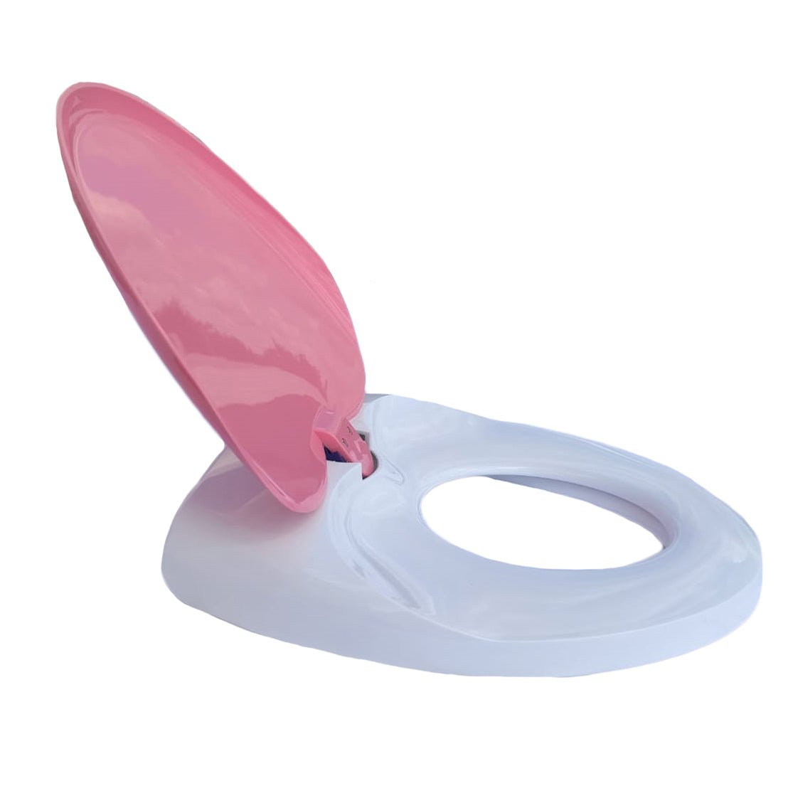 Reductor WC copii portabil, suprafata de siguranta antialunecare, antiderapant, roz, forma ovala, 45Lx38l cm - BUZ.RO